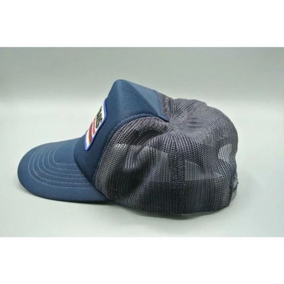 Loomis Courier Service Trucker Hat Mesh Snapback Size-A-Just OS VTG Blue - Picture 3 of 7